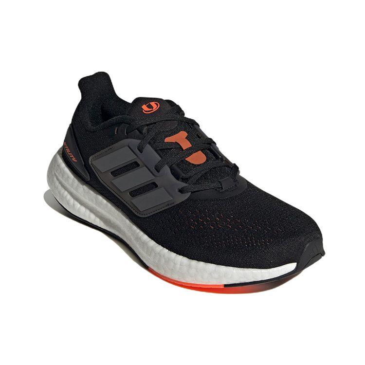 Adidas Кроссовки унисекс PureBoost 22 Black Semi Orange Core-Black Iron-Metalic HQ7211
