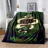 J-Jagermeister Deer Logo Printed Flannel Blanket Soft Warm All Season Throw For Bedroom Sofa Indoor Home Decor Housewarming Gift