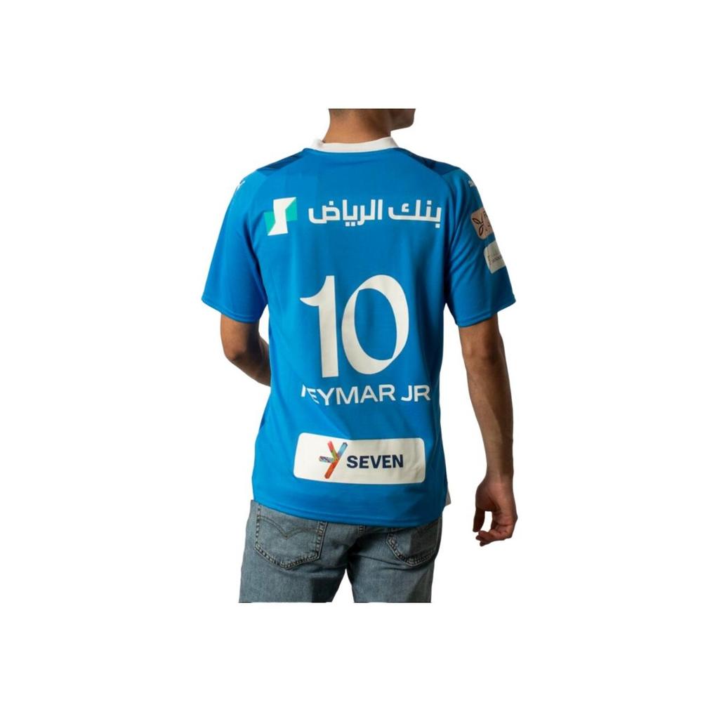 Puma Al Hilal Home Football Jersey Neymar Jr Replica With Letter Print and V-Neck Men Tops Ignite-Blue 780045-01