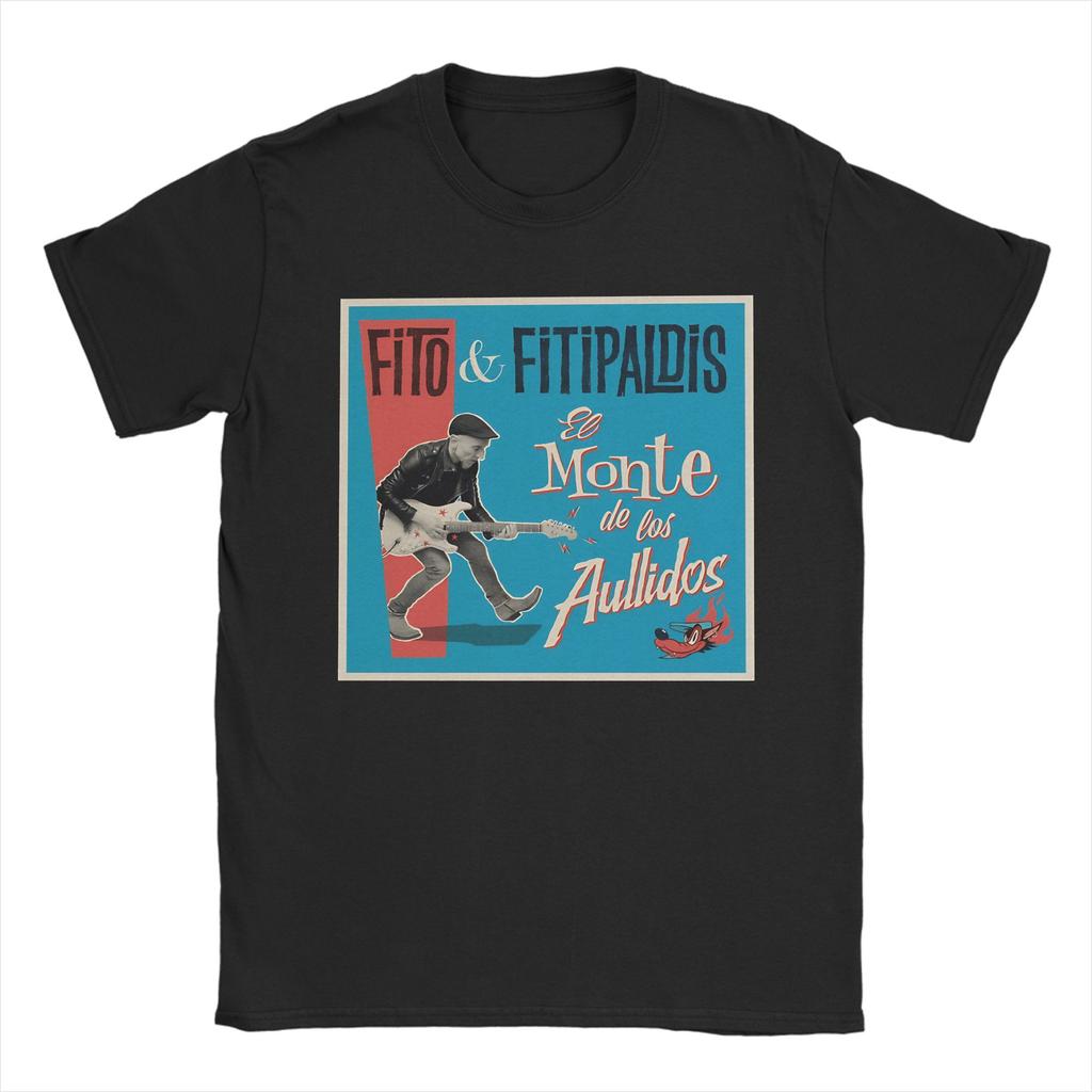 TShirt Summer Fito Fitipaldis El monte de los aullidos album T Shirts Cotton Tshirt for Men Y2K Casual Short Sleeve Top Tees