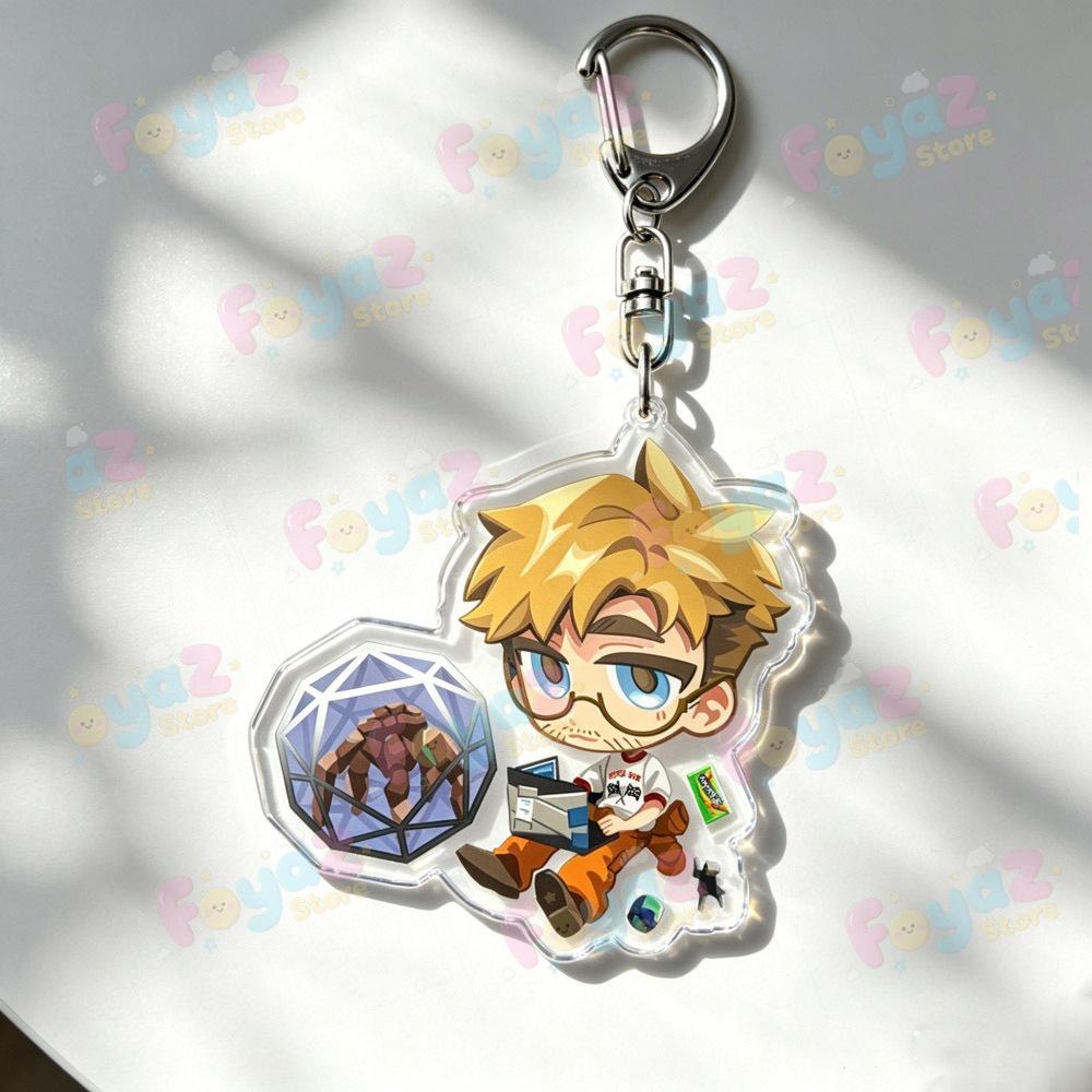 Cartoon Project Hail Mary Keychains Amaze Fist My Bump Keyrings Jewelry Manga Game Fans Gifts