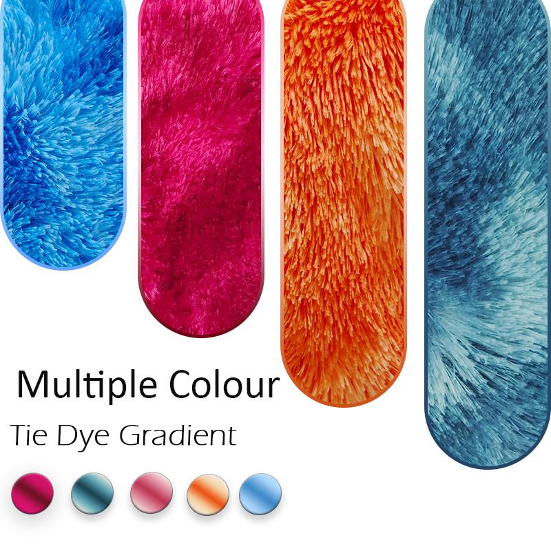 Плюшевый ковер градиентного цвета для спальни, мягкие прямоугольные мохнатые коврики для гостиной, милый пушистый коврик для комнаты для девочек, детский ковер, игровой коврик, украшение комнаты