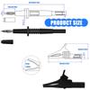 25pcs Multimeter Test Leads Set Universal Electrical Terminal Test with Alligator Clip Banana Connector Piercing Probes