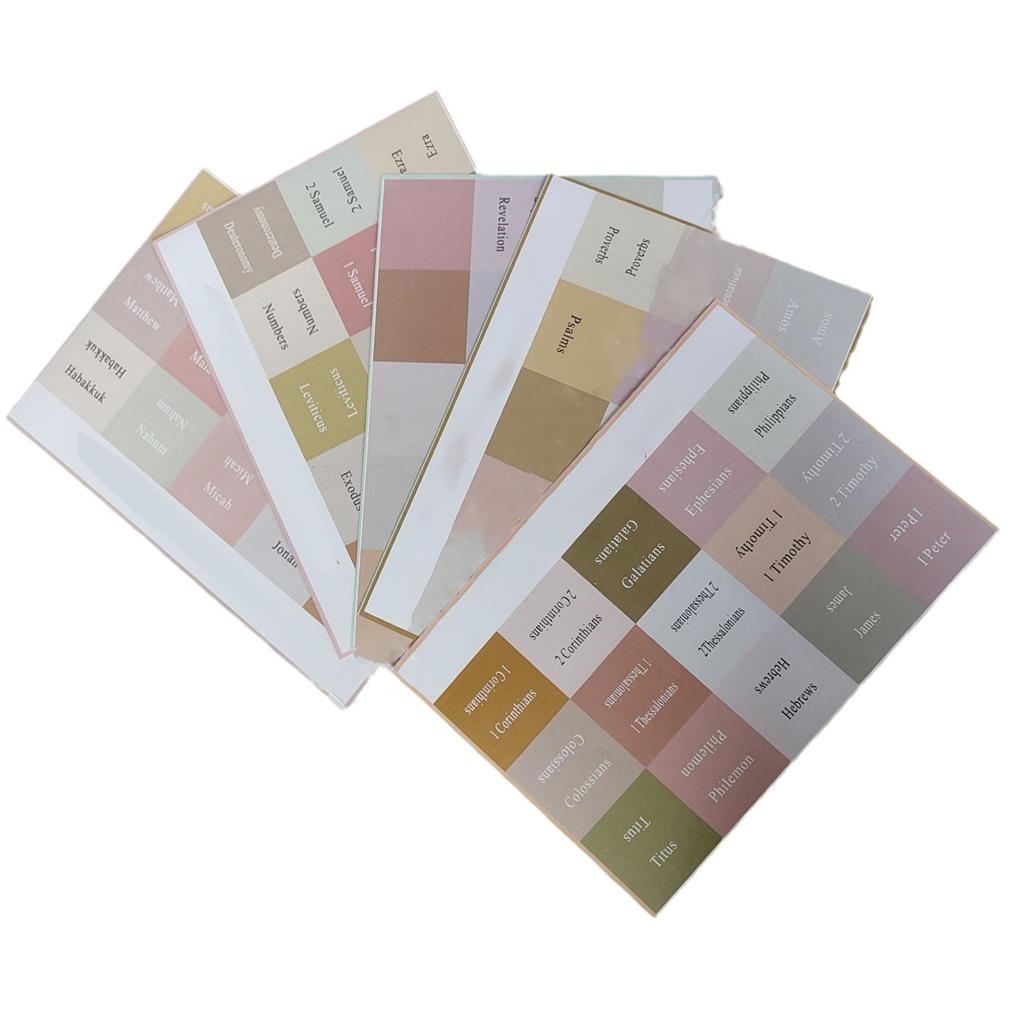 Bible Tabs Clear Large Print Tear Resistant Self Adhesive Bible Index Tabs Stickers Bible Bo