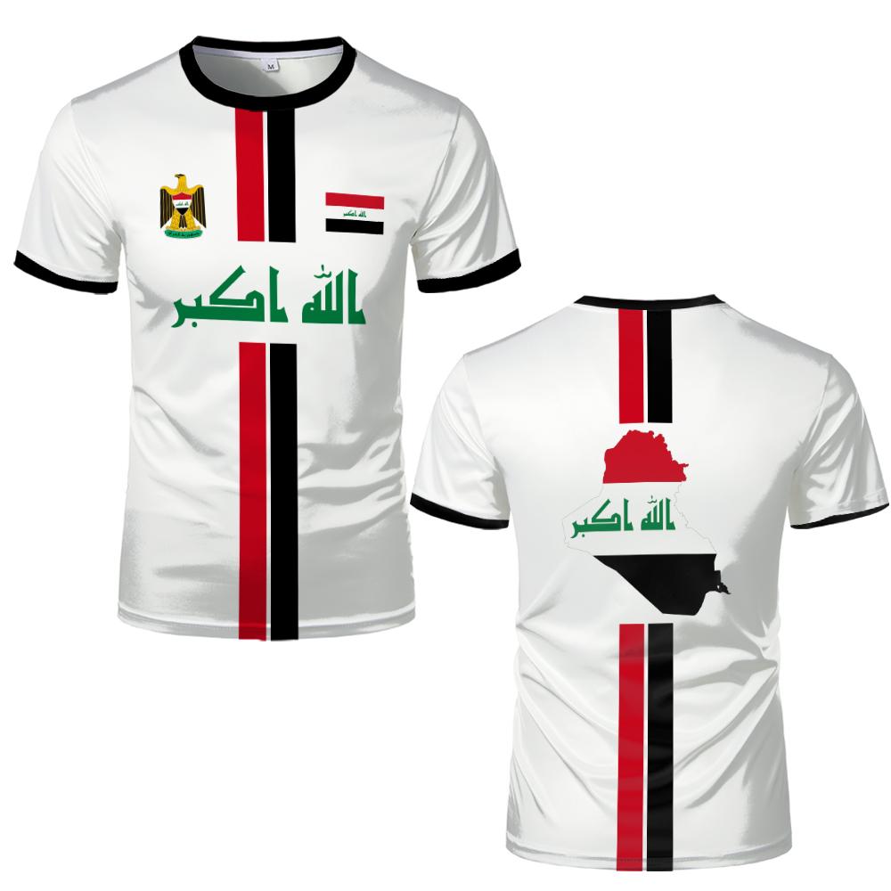 Iraqi 3D Print Sports Quick-dry Breatha Men Woman Tshirt Football Jersey Outdoor Street Club Team Training Parent-child Clothing