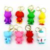 Smilingcritters Bobi Game Time 3 Cute Animal Keychain Big Mouth Monster Pendant Purple