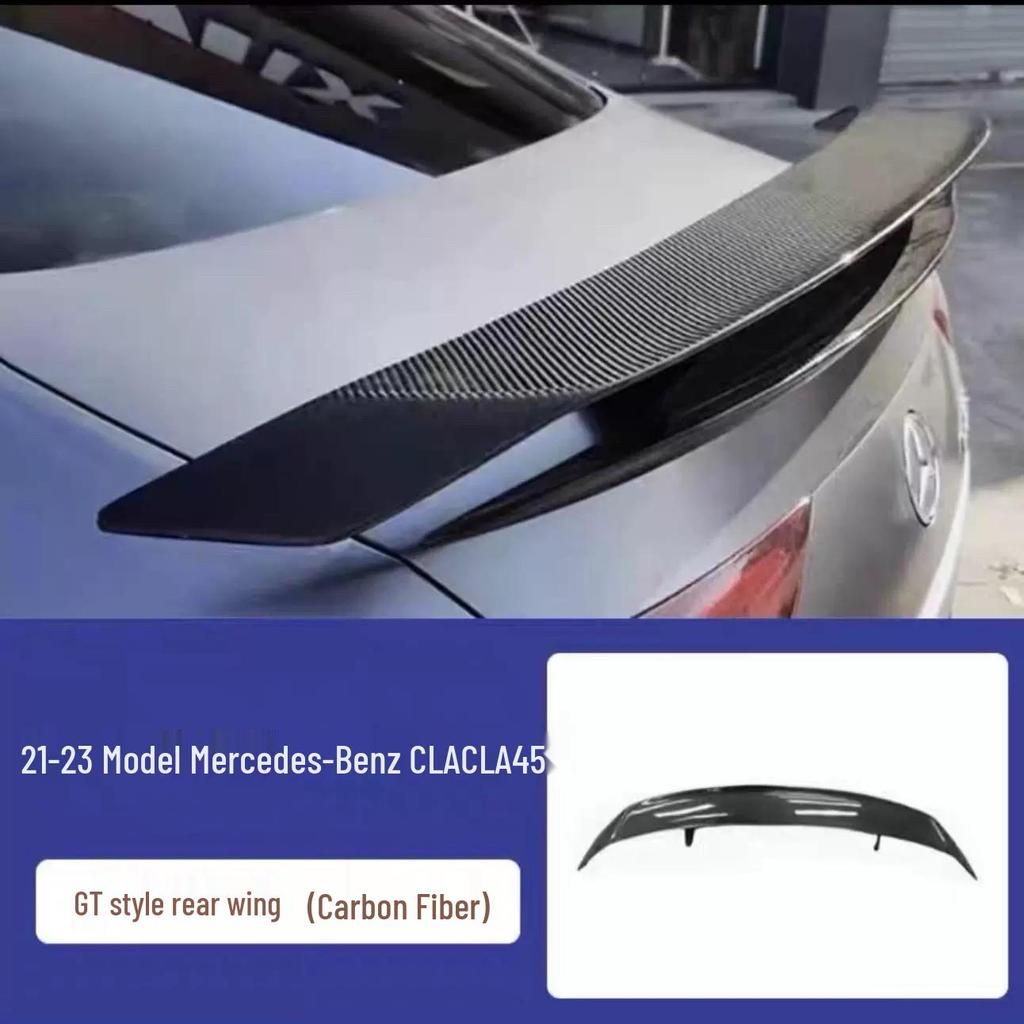 Комплект обвеса из углеродного волокна для Mercedes-Benz W118 CLA220/CLA45: Передний сплиттер, Пороги, Задний диффузор, Спойлер.