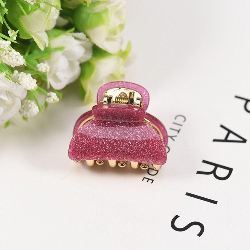 Barrette Acrylic Hair Clip Candy Colors Butterfly Hair Clip Cute Hairpin Clamp  Women Girl