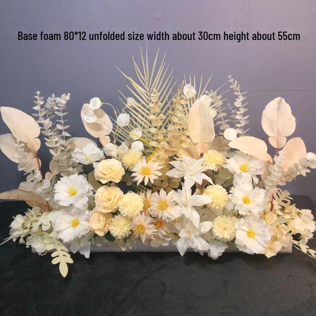 Большой набор для украшения свадебной дорожки и Т-сцены из шелковых цветов