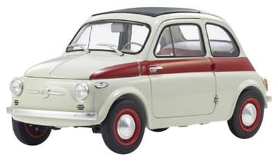 Kyosho Масштабная модель Fiat Nuova 500 Sport Готовая модель KS08966SLG 1/18 (Светло-серый/Красная линия)