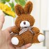Cute Little Rabbit Plush Toy 5-Color Flannel 15Cm Doll Small Size Animal Stuffed Bag Decoration Game Gift For Girls