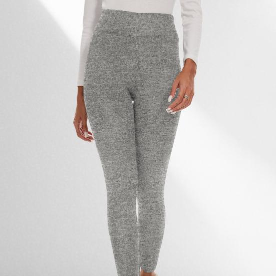 Женские леггинсы однотонные с высокой талией, плюшевой подкладкой, утолщенные, теплые брюки, облегающие, для холодной погоды