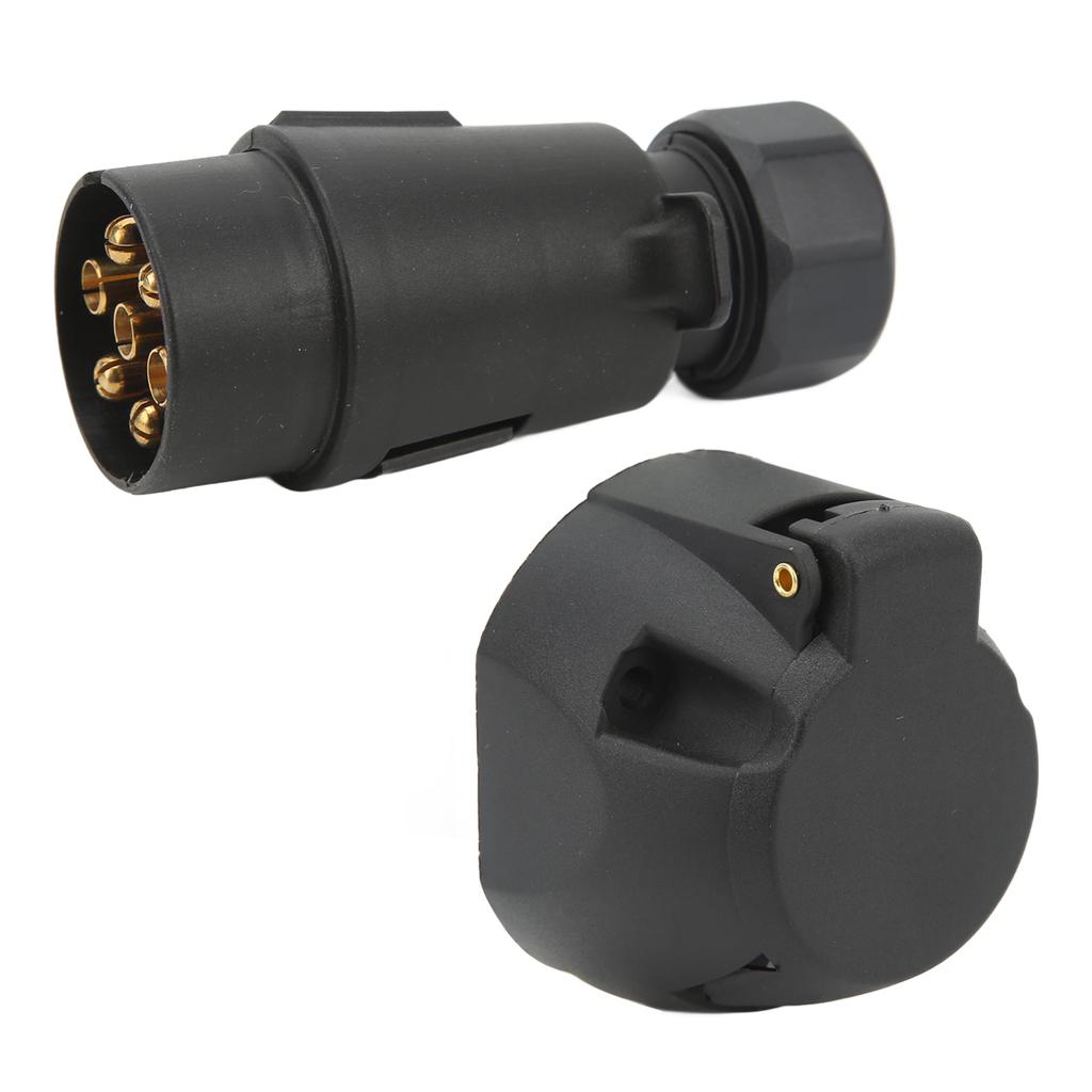 7-контактная вилка прицепа розетка с прокладкой комплект кронштейна разъем жгута проводов для моторной лодки RV