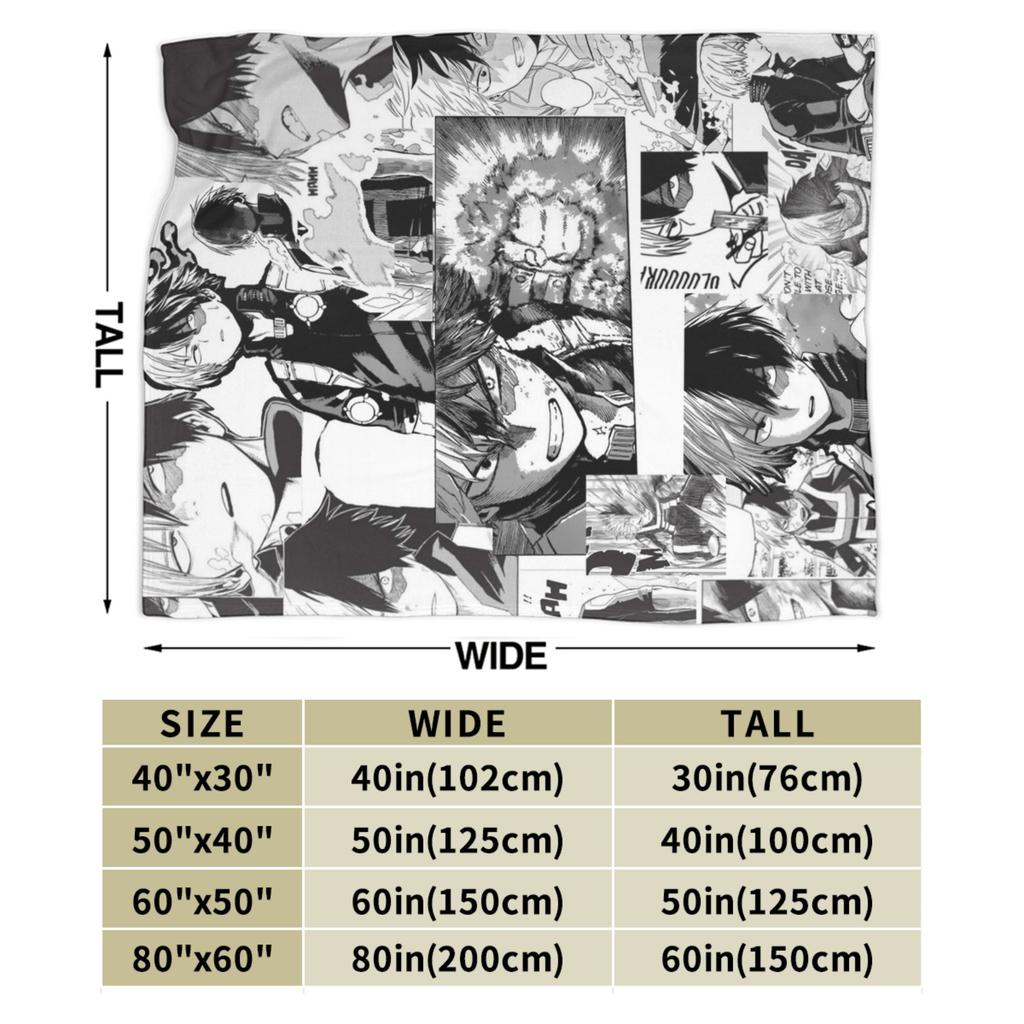 Тодороки Шото Одеяла Моя геройская академия Аниме Манга Флис Винтажные Теплые Накидки для Накрывания Стула Дивана Зима,
