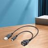 Адаптер MicroUSB - USB с поддержкой OTG MicroUSB  (Кабель OTG с питанием) Кабель для легкого подключения периферийных устройств