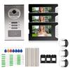 7in Video Intercom 3 Monitors Smart Doorphone System RFID Night Vision Doorbell