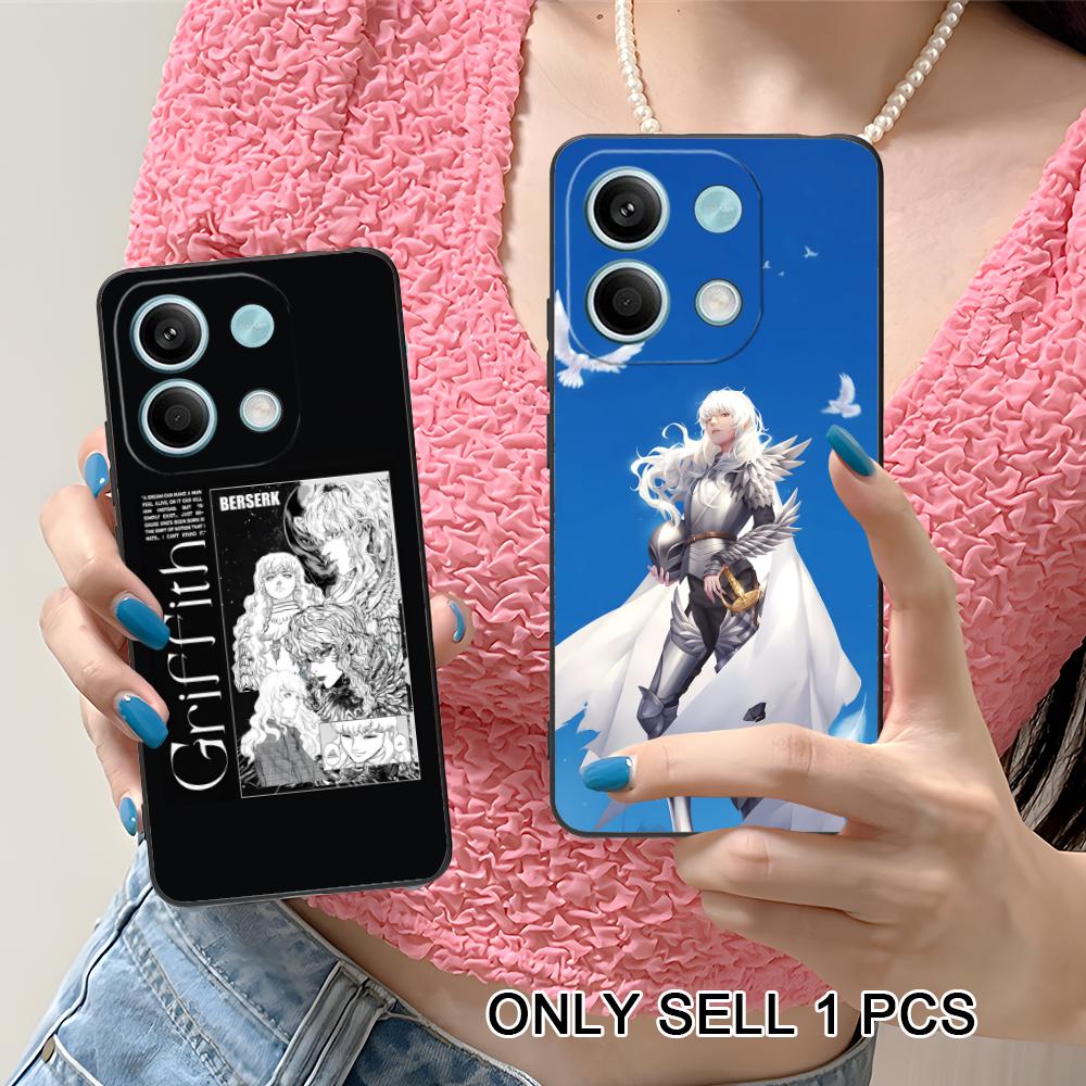 Чехол для телефона с аниме Гриффитом для Xiaomi Redmi Note 14 13 12 11 S Pro Plus 4G 5G, мягкий ТПУ, противоударный чехол