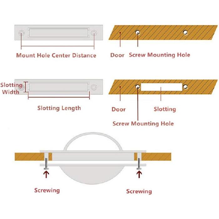 1 Pack Concealed Drawer Door Finger Insert Recessed Flush Pull Handle with Resin Back Cap, Silver