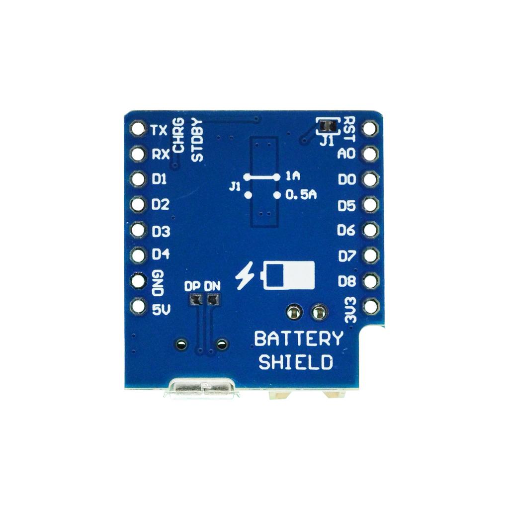 D1 MINI Battery Shield Mini Single Cell Li-Ion Battery Charging and Battery Boost Shield
