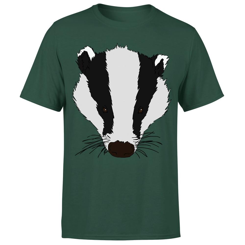 Badger Animal Face Ani Mates Unisexs Funny Novelty TShirt OrP1A2