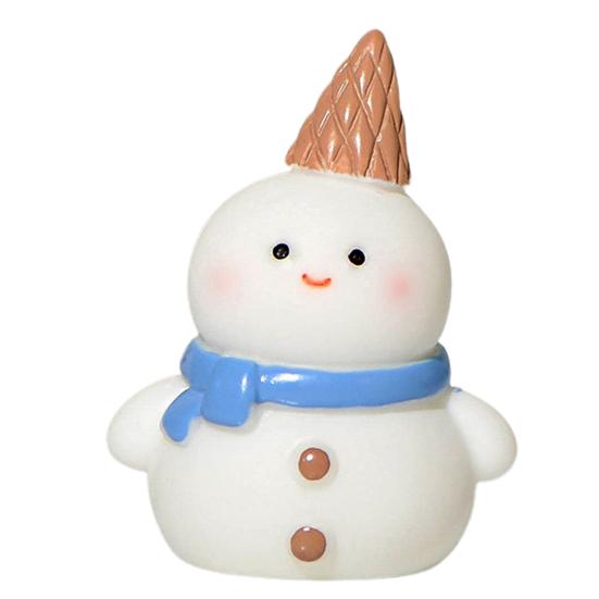 Рождественский орнамент, стильный креативный широкий набор рождественских игрушек из смолы, микропейзаж, Рождественский снеговик, миниатюрная игрушка, Рождественская фигурка