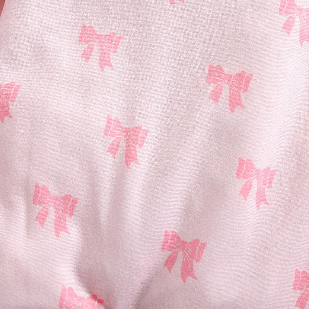 1-9 месяцев для девочек, милый комбинезон с бантом и принтом, повседневный комбинезон с длинными рукавами