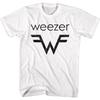 Weezer W Логотип Белый Альтернативная Рок Музыкальная Группа Футболка Топы Футболки Мужская Женская Унисекс