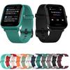20mm 22mm Watchstrap Band For Amazfit Bip U Pro / Bip S Lite /Amazfit Stratos 3 2 2s Pace Strap Sport Silicone Smart Wristbands