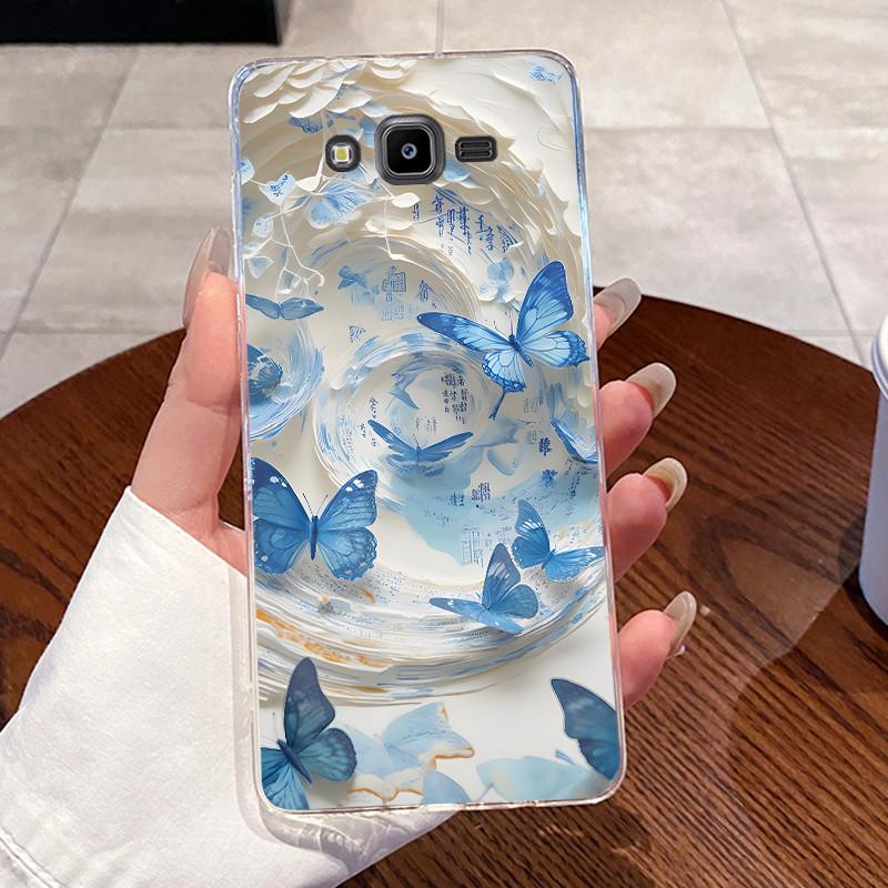 For Samsung Galaxy J7 Nxt J701F / J7 Core Case Aesthetic Cute Cat Bumper Soft TPU Cover For Samsung J7 Neo J701M J 7 Phone Cases