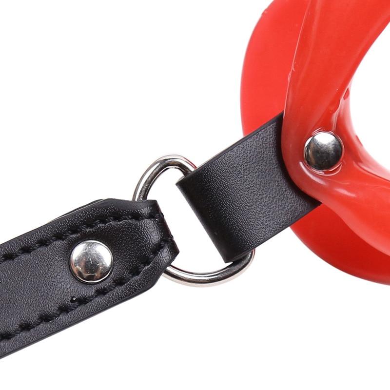 Silicone Mouth Ball BDSM Bondage Lips Ring Open Gag Ball Adult Slave Erotic Sex Toy For Couples Toys Mouth Gag Games Lovers