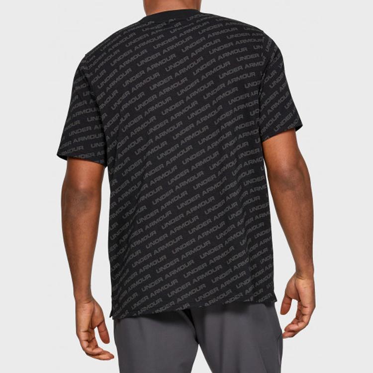 Under Armour Мужская футболка с круглым вырезом UA Unstoppable Wordmark, черные 1345563-001