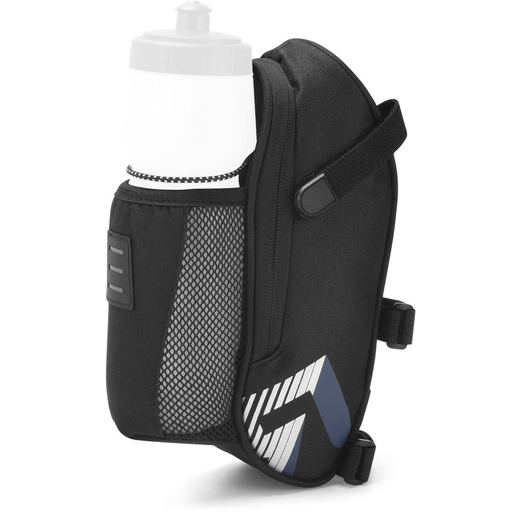 Bicycle Saddle Bag with Water Bottle Pocket Waterproof Bike Seat Bag Reflective Cycling Rear Seat