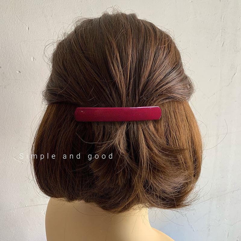Матовая заколка для волос в корейском стиле для женщин и девушек - Простой и элегантный повседневный аксессуар