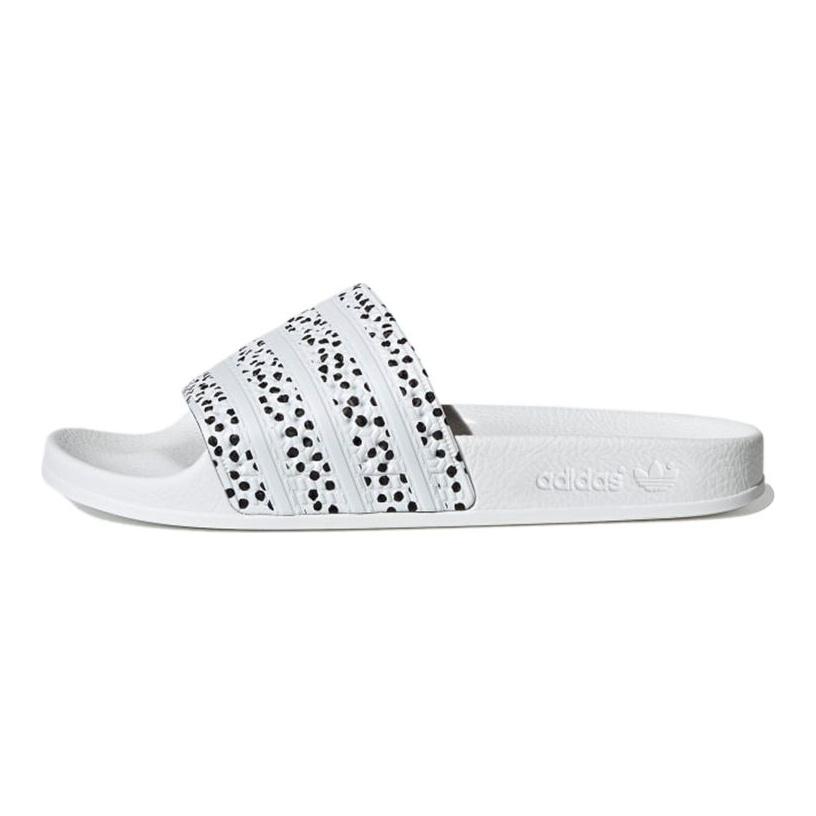 adidas Adilette Slide Polka - Белые женские кроссовки Cloud-White Core-Black FX5922
