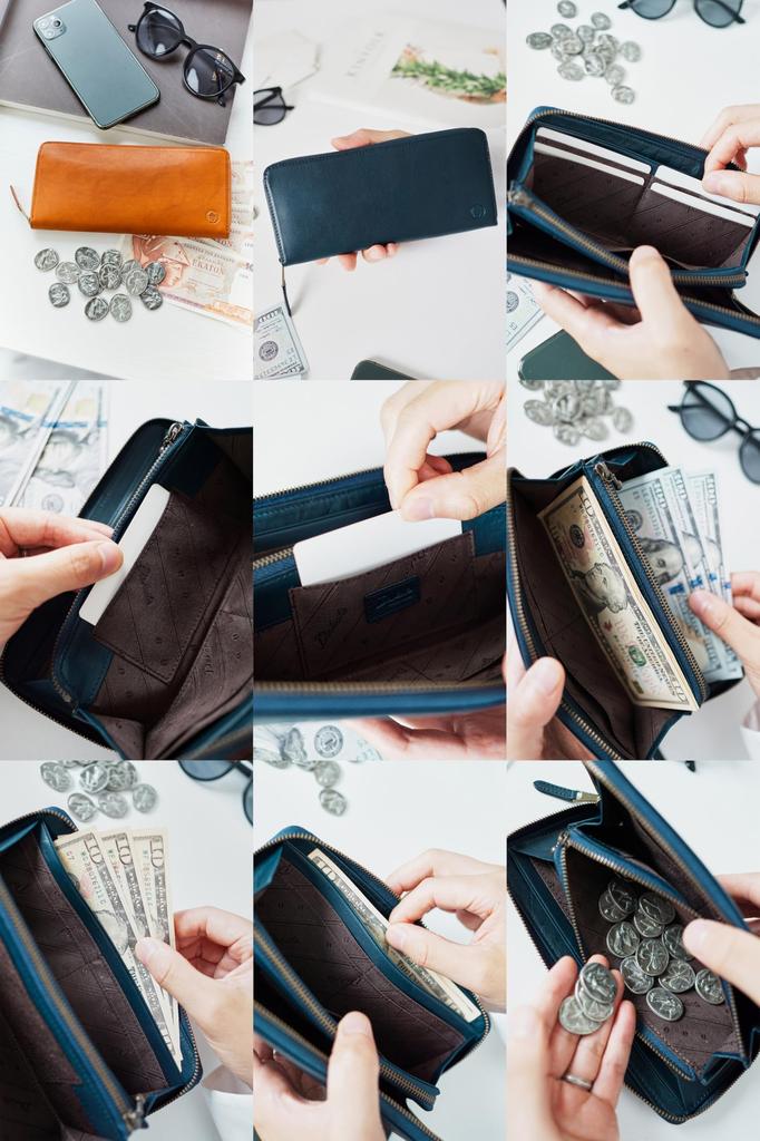 Dakota BLACK LABEL Длинный кошелек с круглой молнией, Черный, BL-620033-10