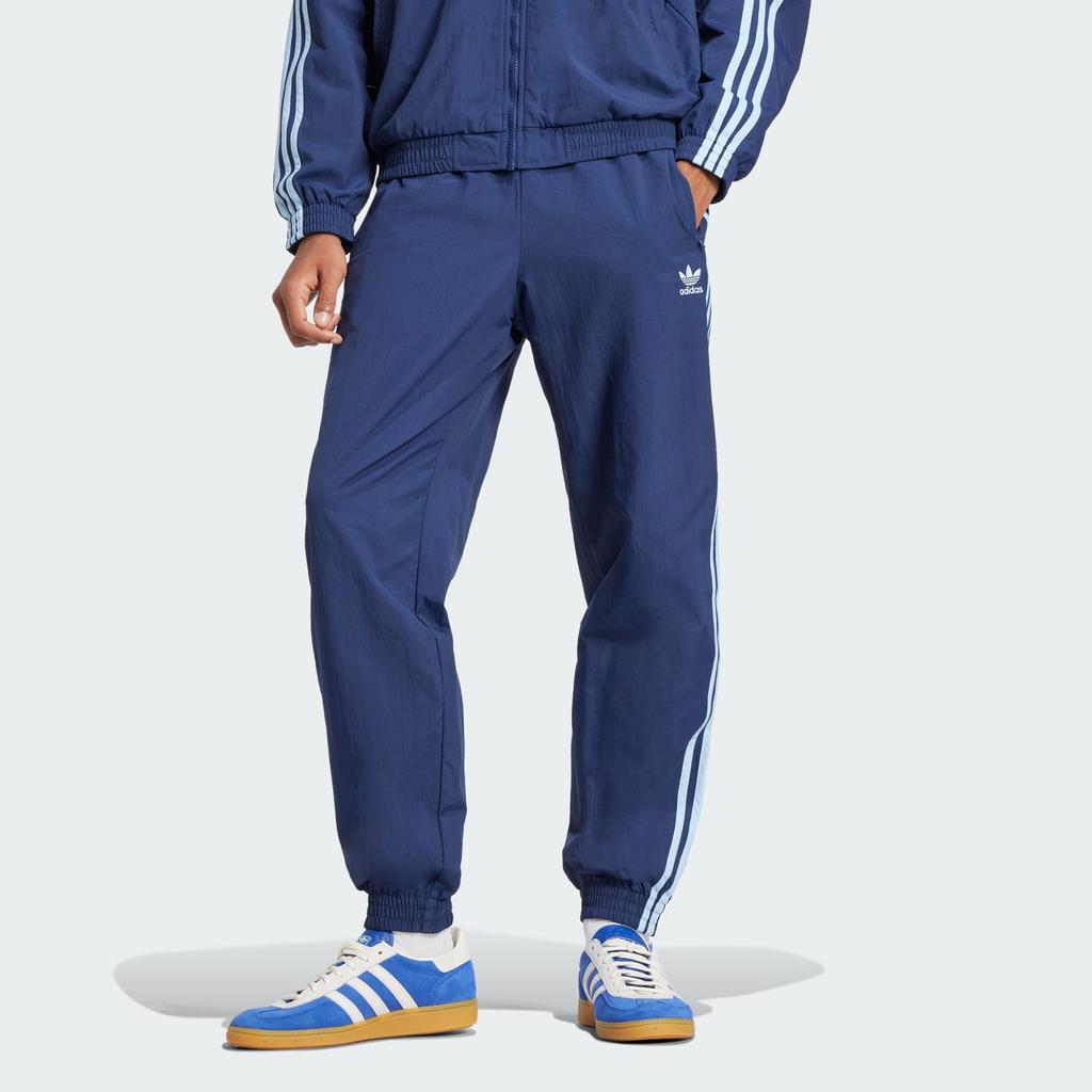 Adidas Мужские повседневные брюки Originals Logo Mid Rise с манжетами, темно-синие JP1249