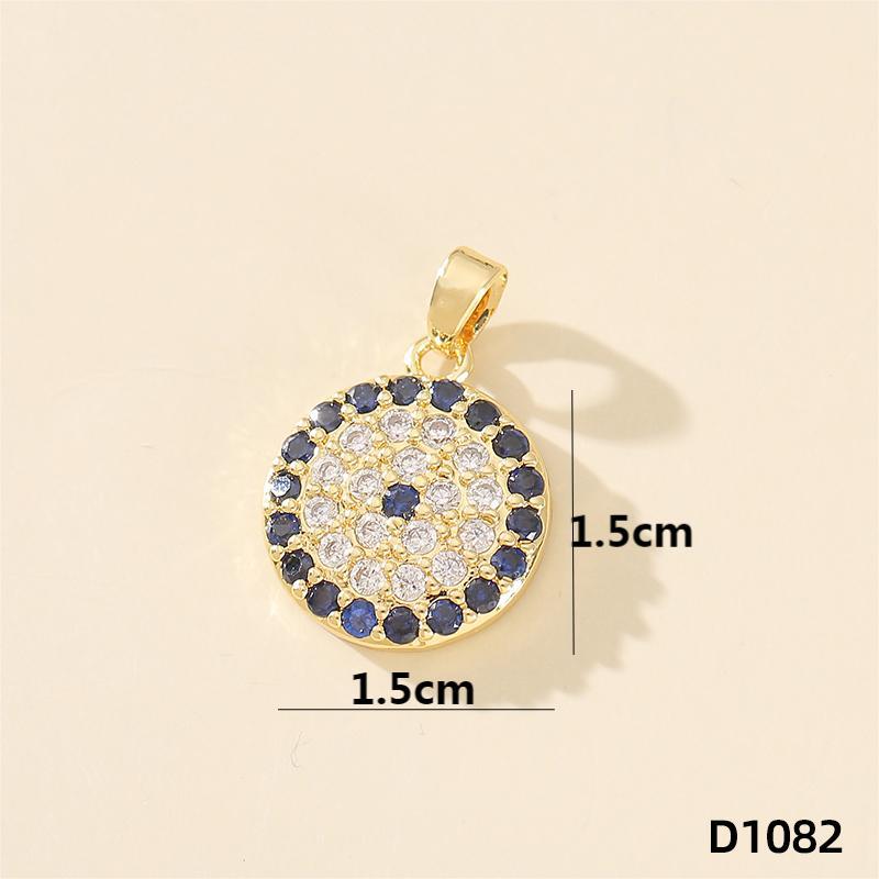 Devil'S Eye Jewelry Chain Pendant Hip Hop Jewelry Copper Gold Plated Zircon Accessories Pendant