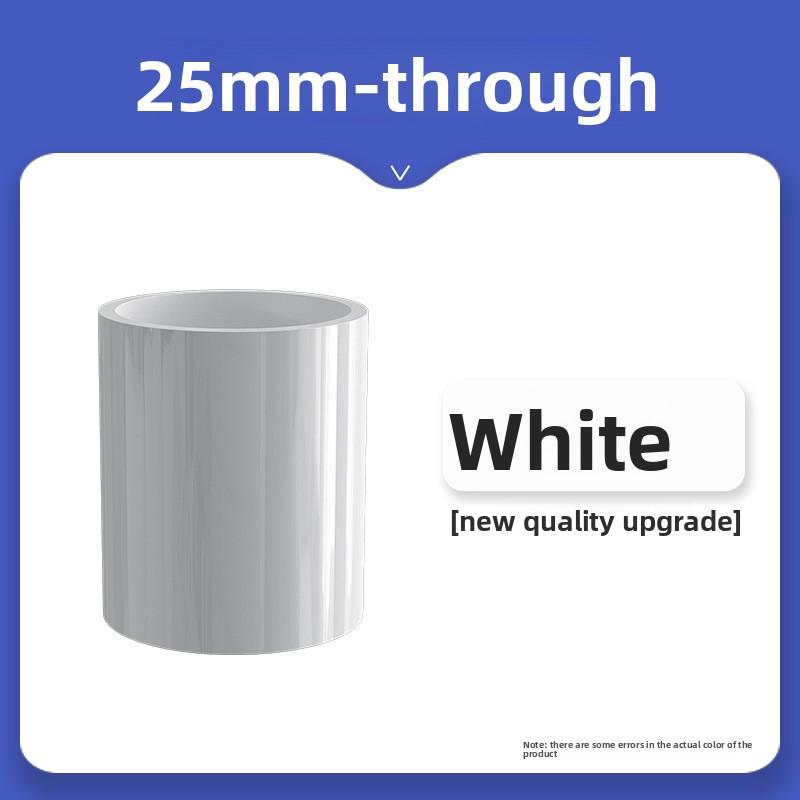 Белый ПВХ соединитель для труб 20/25/32/40/50 мм для садового орошения, аквариума, фитинги для водопроводных труб, адаптер для аквариума, прямые трубные соединения