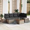 Garden Sofa Set 7 pcs Gray