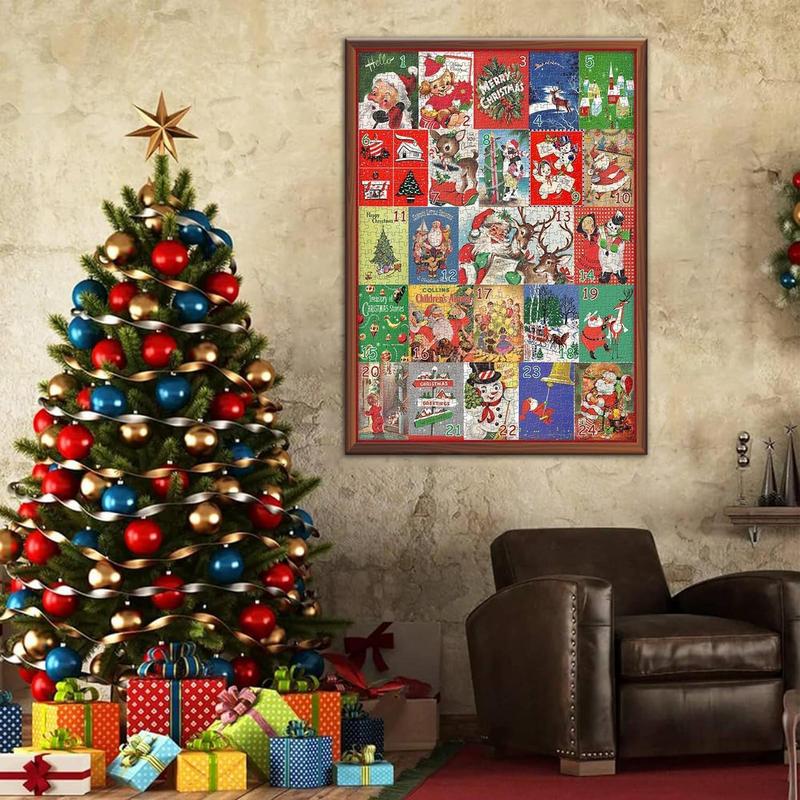 Advent Puzzle 1000 Pieces Christmas Countdown Advent Calendar Jigsaw Puzzles Exquisite 2024 Countdown Calendar Puzzles Christmas