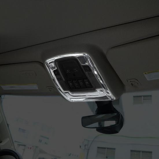 For -2024 Dodge Ram 3500/2500/1500 Chrome Roof Reading Lamp Light Cover Trim