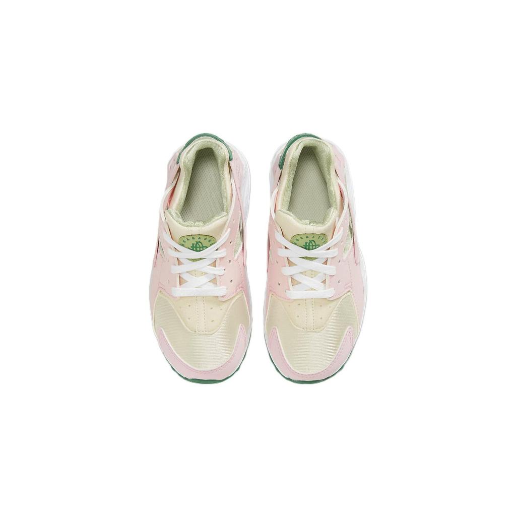 Nike Huarache Run SE Ретро Низкие Детские Кроссовки для Бега Детские кроссовки Розовый Зеленый DQ0518-600