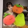 Cartoon Fruit Pear Apple Throw Pillow Plush Toy Doll Tomato Orange Doll Girl Soothing Rag Doll