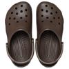 Crocs Классические клоги из искусственной кожи, модные и универсальные дырчатые туфли унисекс, коричневые