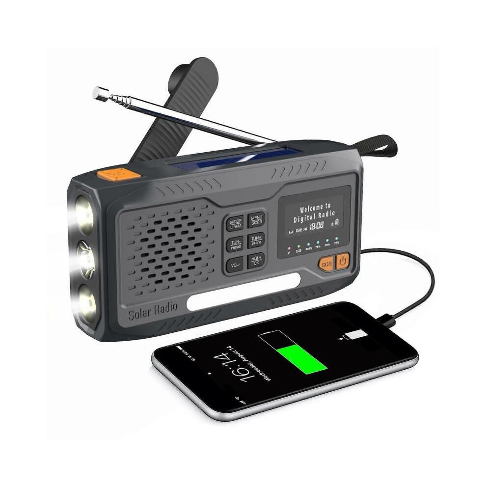 WR-6B Наружный DAB Радио Динамик Power Bank На Солнечной Батарее Ручная Динамо-машина Аварийное Радио