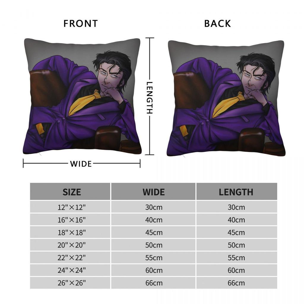 William Afton Purple Guy Square Pillowcase Polyester Linen Velvet Pattern Decor Throw Pillow Case Room Cushion Cover Wholesale
