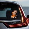 Colorful Car Decals 1 Sheet Sticker Monkey Punch Window Decal Waterproof DIY Scratch Resistant Laptop Water Bottle Phone Case Travel Auto