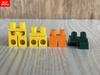 MOC Кубики Желтые Короткие Штаны Часть Тела Фигурки Действия Одежда Часть Образовательные Строительные Блоки Собранные Частицы Игрушки Подарки