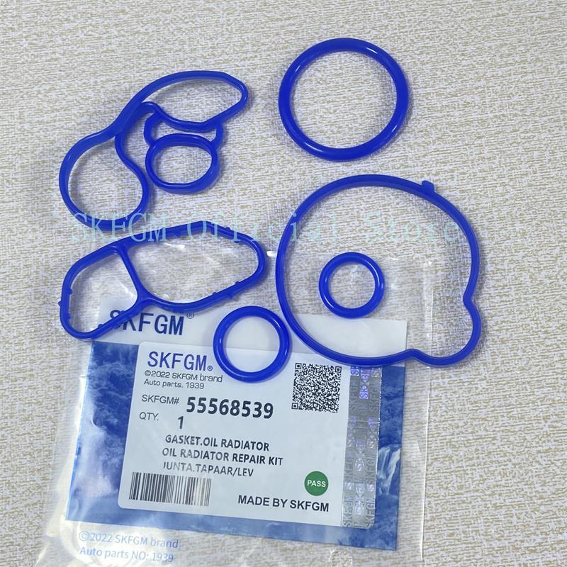 Engine Oil Cooler Filter Gasket 55565385,55568536,55568539,55568540,55565619 For Chevrolet Cruze Sonic Trax 1.4L Turbo
