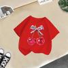 Children's Casual Short-sleeved T-shirt - Summer Girl's Cute Cherry T-shirt